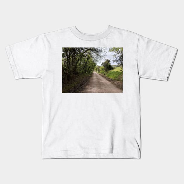Mysterious Country Road Kids T-Shirt by PLANTONE